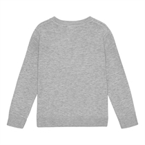 BIRKHOLM Strik Cardigan Meleret Grå